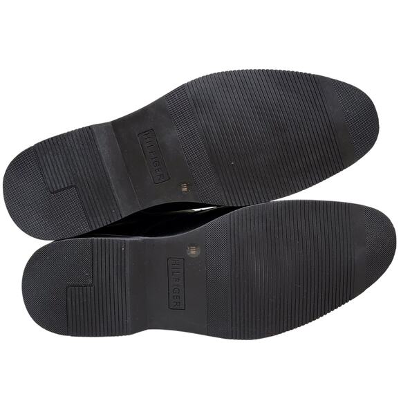 Tommy Hilfiger Men Rawstin Chukka Ankle Boots Size US 11M Black Faux Leather - Picture 4 of 4